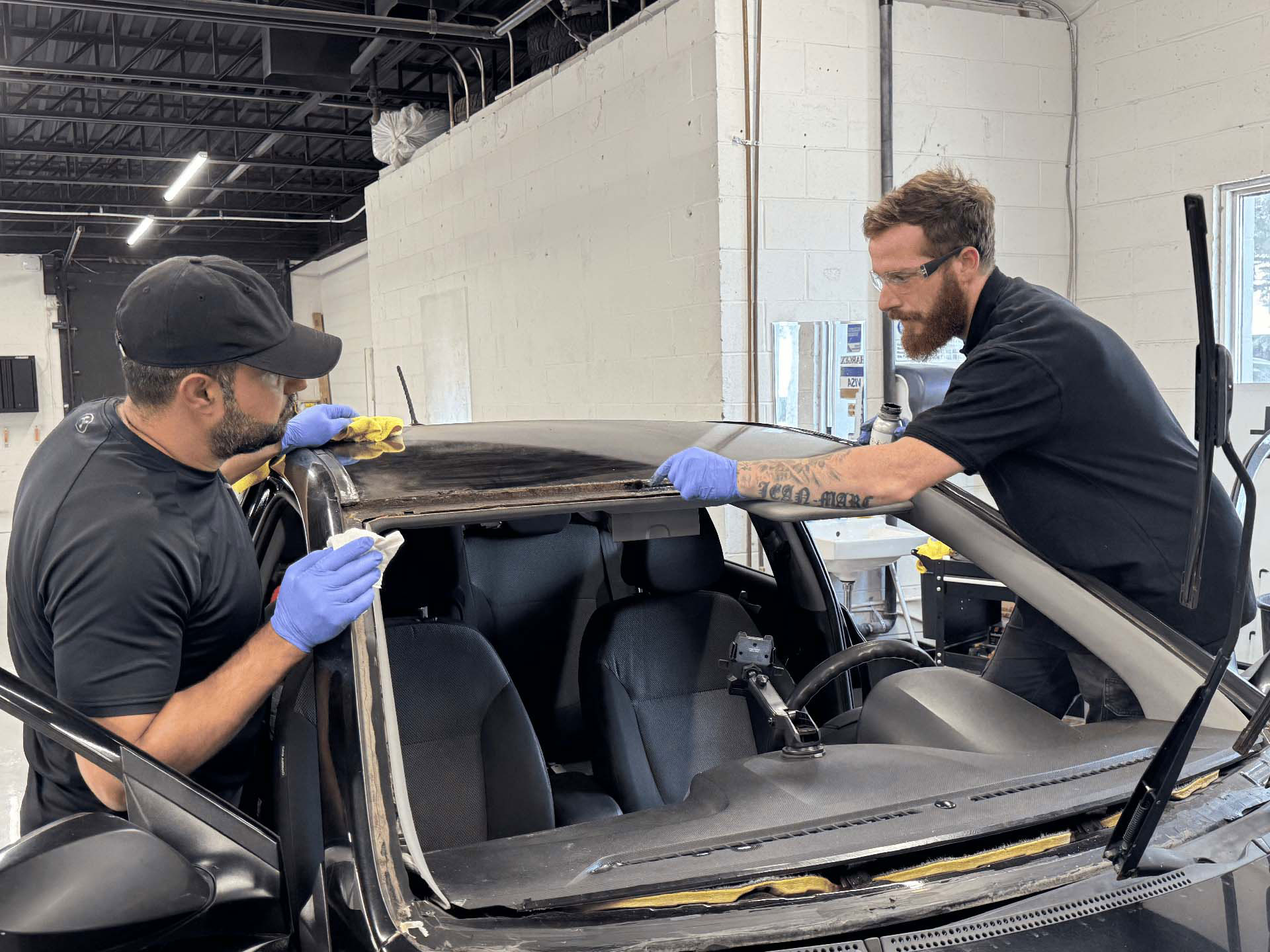 Driver's side door glass replacement after a break-in